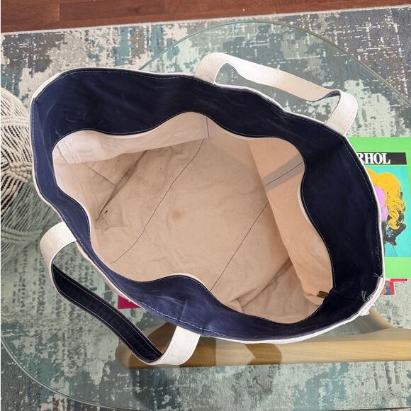 L.L. Bean Vintage Boat and Tote Canvas Zip Top Bag - Picture 4 of 7